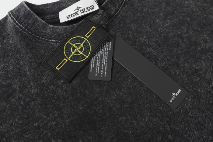 Stone Island Washed Distressed T Shirt