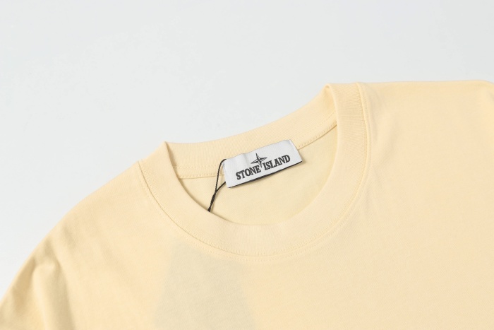 Stone Island Crewneck Drop-Shoulder Short-Sleeve T-Shirt