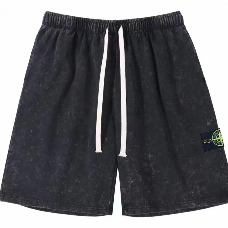 Stone Island Washed Distressed Shorts