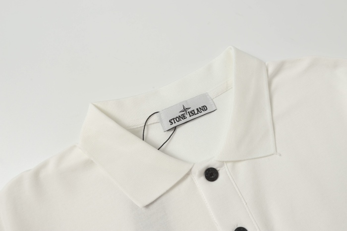 Stone Island Knitted Polo Shirt