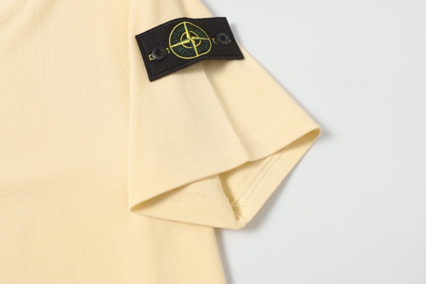 Stone Island Crewneck Drop-Shoulder Short-Sleeve T-Shirt