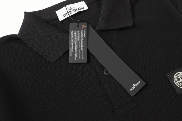 Stone Island Knitted Polo Shirt