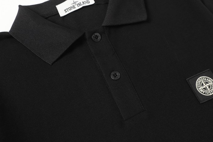 Stone Island Knitted Polo Shirt