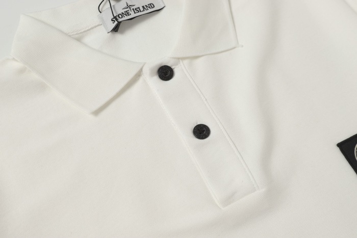 Stone Island Knitted Polo Shirt