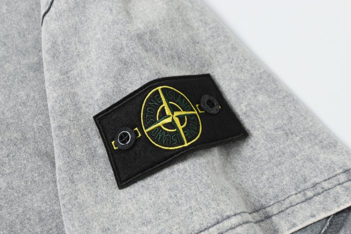 Stone Island Washed Distressed T Shirt