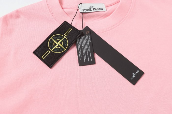 Stone Island Crewneck Drop-Shoulder Short-Sleeve T-Shirt
