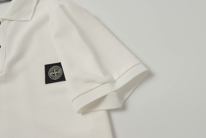 Stone Island Knitted Polo Shirt