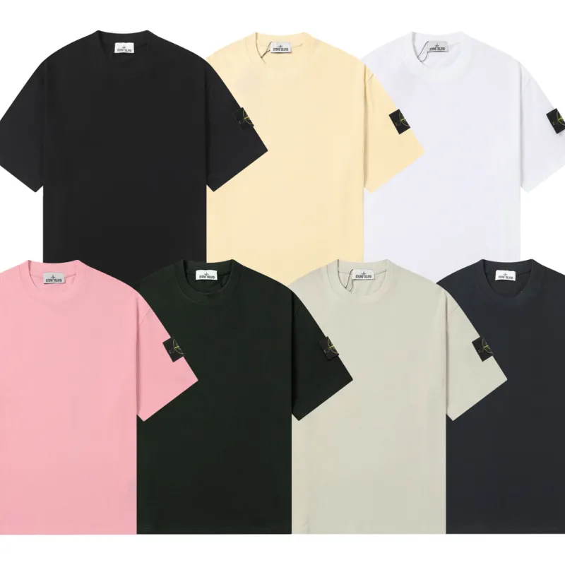 Stone Island Crewneck Drop-Shoulder Short-Sleeve T-Shirt
