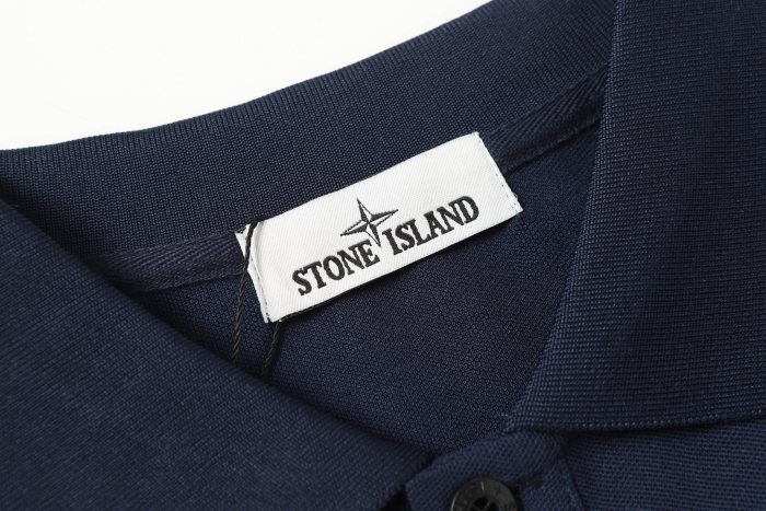 Stone Island Knitted Polo Shirt