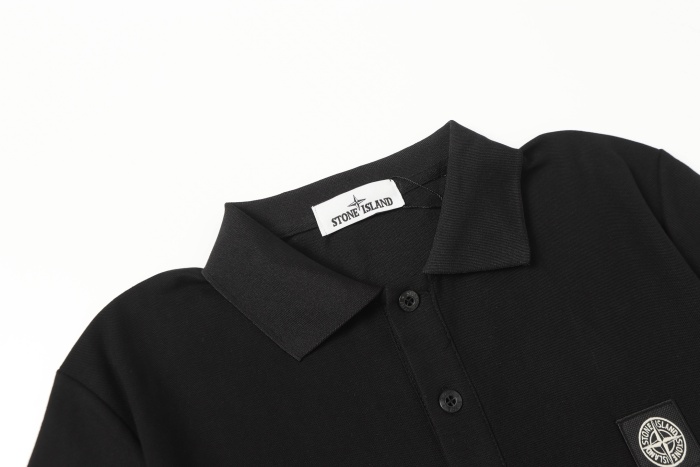 Stone Island Knitted Polo Shirt