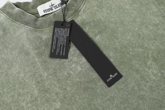 Stone Island Washed Distressed T Shirt