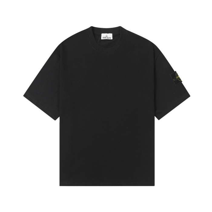 Stone Island Crewneck Drop-Shoulder Short-Sleeve T-Shirt