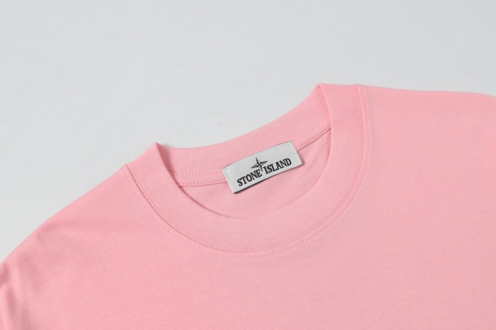 Stone Island Crewneck Drop-Shoulder Short-Sleeve T-Shirt