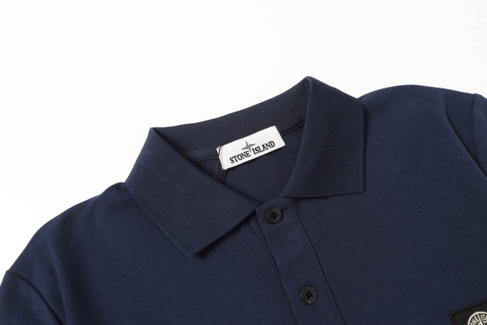 Stone Island Knitted Polo Shirt