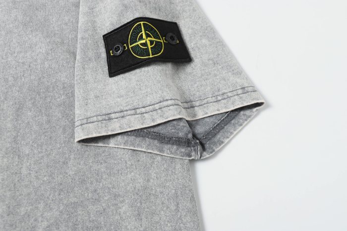 Stone Island Washed Distressed T Shirt