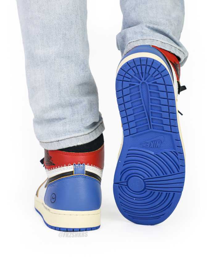 Fragment x Jordan 1 Retro High Union Los Angeles Blue Toe 2026（A1）