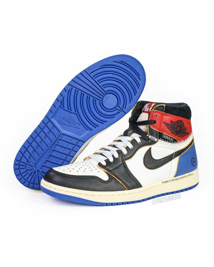 Fragment x Jordan 1 Retro High Union Los Angeles Blue Toe 2026（A1）