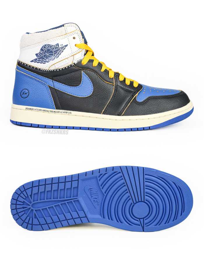Fragment x Union LA x Air Jordan 1 High OG  Sport Royal