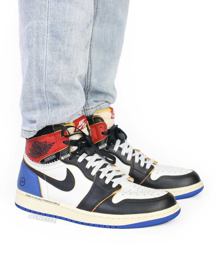 Fragment x Jordan 1 Retro High Union Los Angeles Blue Toe 2026（A1）