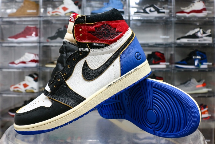 Fragment x Jordan 1 Retro High Union Los Angeles Blue Toe GS 2026（A1）