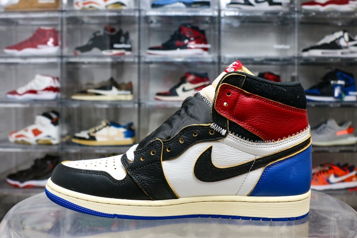 Fragment x Jordan 1 Retro High Union Los Angeles Blue Toe GS 2026（A1）