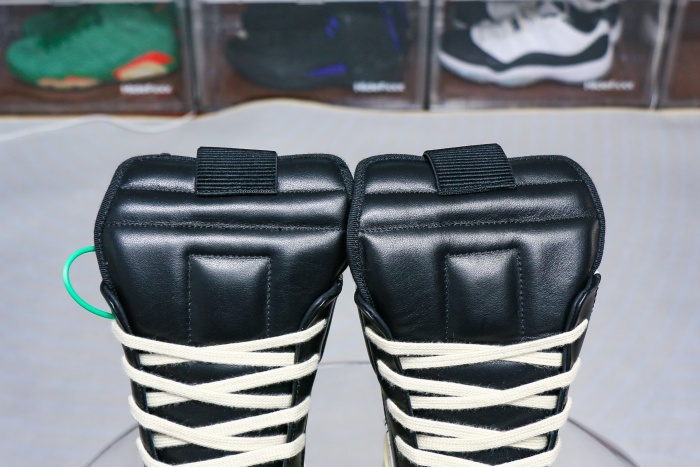 R!ck Owens Mega Bumper Geobasket Black Milk