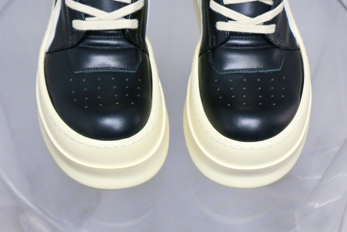 R!ck Owens Mega Bumper Geobasket Black Milk