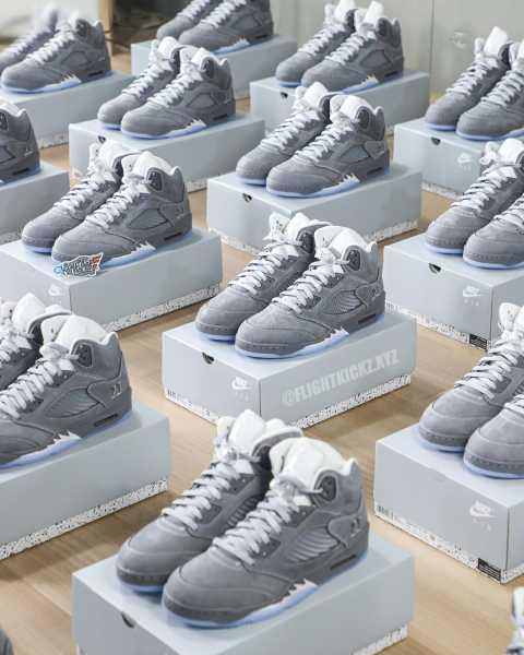 US Warehouse: Air Jordan 5 Retro Wolf Grey 2026 (A1)