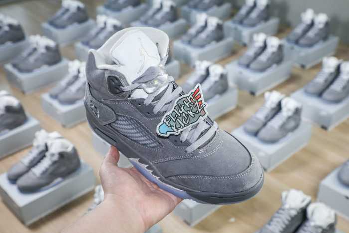 US Warehouse: Air Jordan 5 Retro Wolf Grey 2026 (A1)