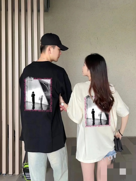 Stussy Japanese Style Portrait Crew Neck T-shirt