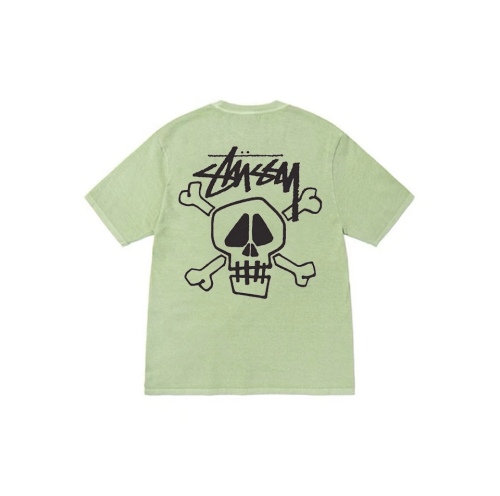 Stussy Skull Print Crew Neck Short Sleeve T-shirt