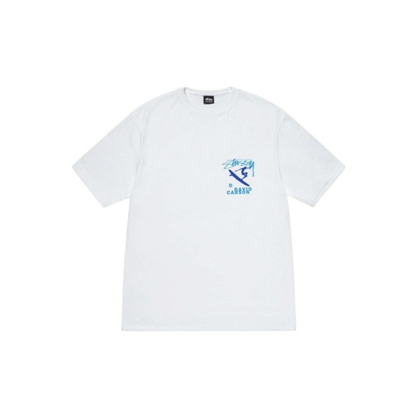 Stussy x David Carson Back Print Logo Crew Neck Short Sleeve T-shirt