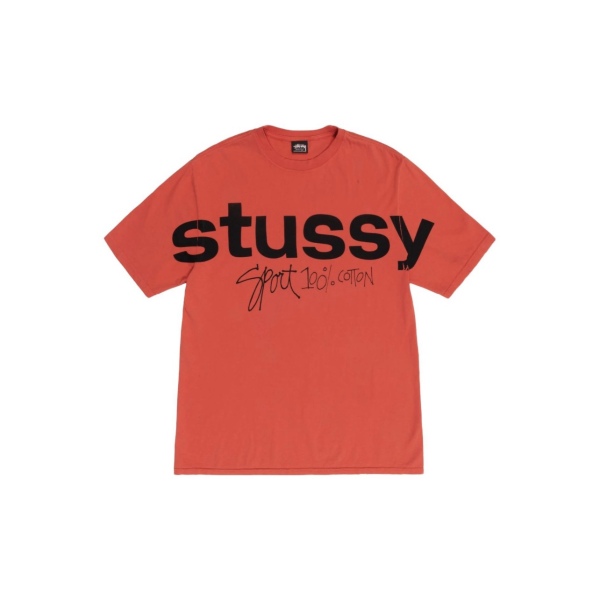 Stussy SS24 Sport 100% Graffiti Print Couple T-shirt