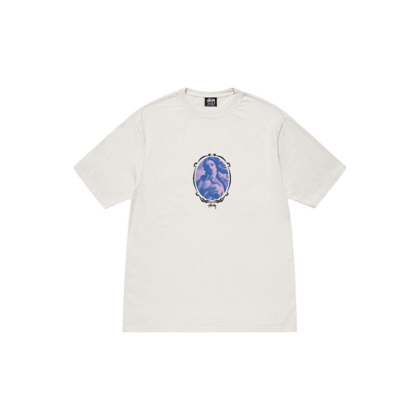 Stussy Oval Figure Print Loose Short Sleeve T-shirt