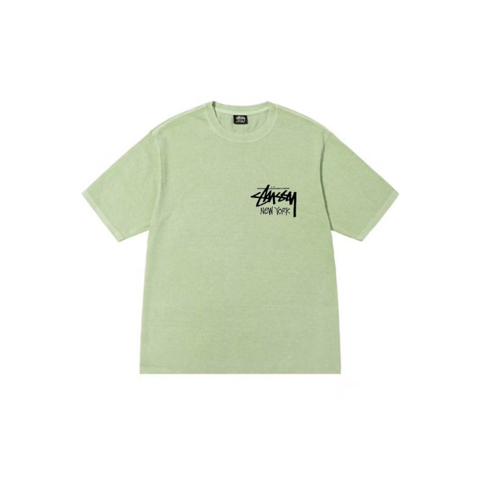 Stussy New York Custom Logo Print Crew Neck T-shirt