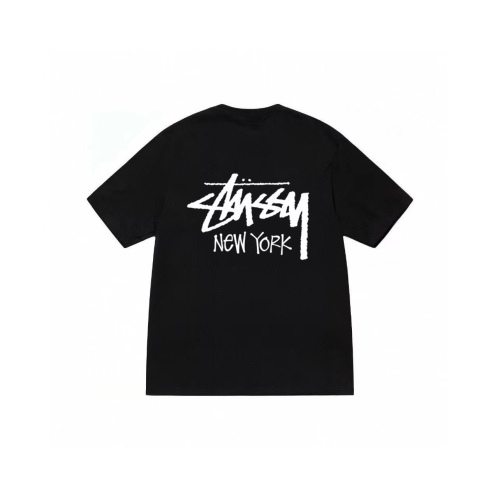 Stussy New York Custom Logo Print Crew Neck T-shirt
