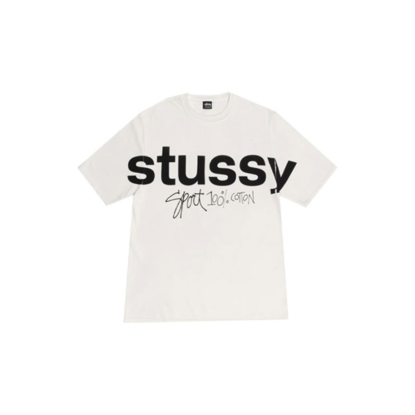 Stussy SS24 Sport 100% Graffiti Print Couple T-shirt