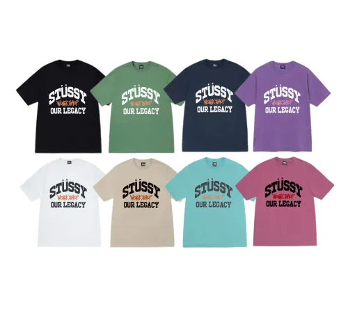 Stussy Logo Print Crew Neck Short Sleeve T-shirt