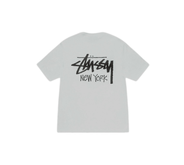 Stussy New York Custom Logo Print Crew Neck T-shirt