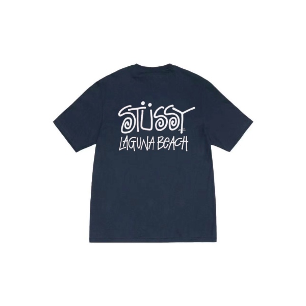 Stussy Laguna Beach Script Graphic Couple T-shirt