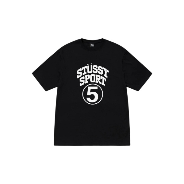 Stussy FW24 Men's SPORT Logo Print Crew Neck T-shirt