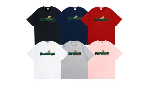 Supreme Lizard Print Crew Neck Short Sleeve T-Shirt