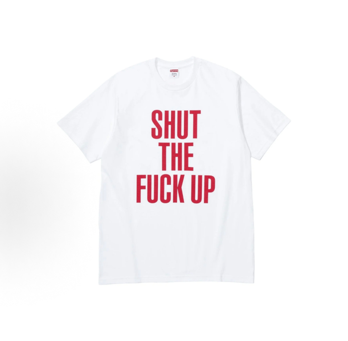 Supreme × NUMBER(N)INE FW25 WEEK16 Shut Up T-Shirt