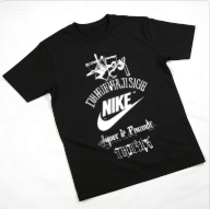 Nike x Stussy Letter Graphic Print Short Sleeve T-shirt