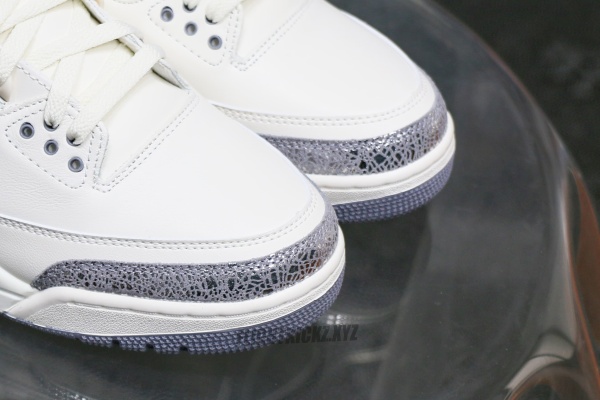Air Jordan 3 Retro Sail Cement Grey 2025 WMNs（A1）