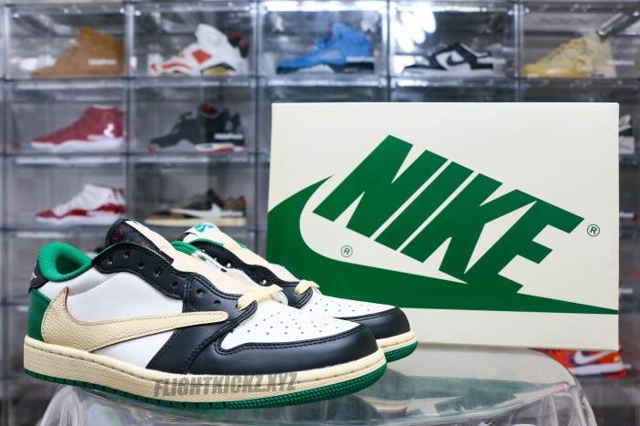 Travis Scott x Air Jordan 1 Low Pine Green Concept