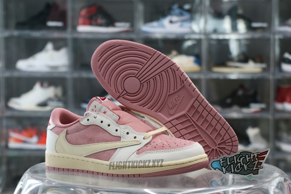 Travis Scott x Air Jordan 1 Low OG  Shy Pink  2025