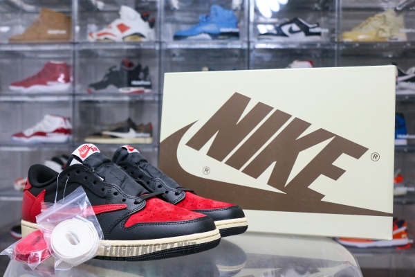 Travis Scott x Air Jordan 1 Low  Bred Concept