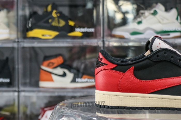 Travis Scott x Air Jordan 1 Low OG Black Red Custom