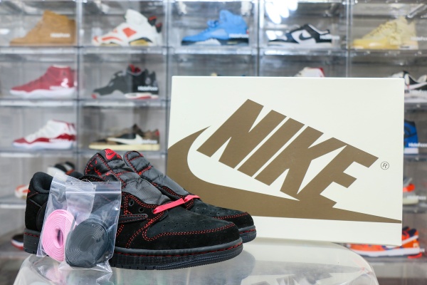 Travis Scott x Air Jordan 1 Low Black Phantom Concept